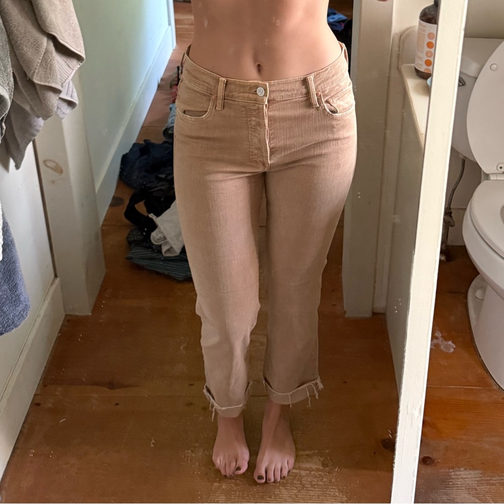 MOTHER Tan Denim Jeans